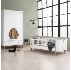 Lit Bébé évolutif 5 En 1 Mini+ Wood - Blanc/Chêne 29 Lit Bébé évolutif 5 En 1 Mini+ Wood - Blanc/Chêne -Enfant Fournitures Boutique 041425 wood mini chene oliver furniture 16 1264x1234