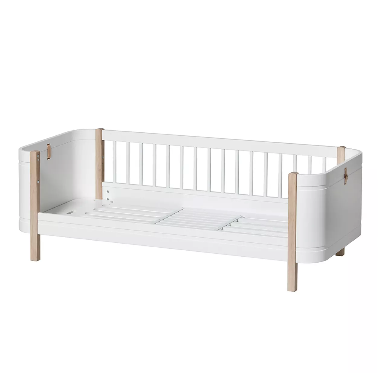 Lit Bébé évolutif 5 En 1 Mini+ Wood - Blanc/Chêne 8 Lit Bébé évolutif 5 En 1 Mini+ Wood - Blanc/Chêne – Image 6