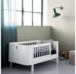 Lit Bébé évolutif 5 En 1 Mini+ Wood - Blanc -Enfant Fournitures Boutique 041426 wood mini blanc oliver furniture 11 1264x1234