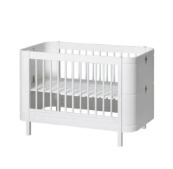 Lit Bébé évolutif 5 En 1 Mini+ Wood - Blanc -Enfant Fournitures Boutique 041426 wood mini blanc oliver furniture 2 1264x1234