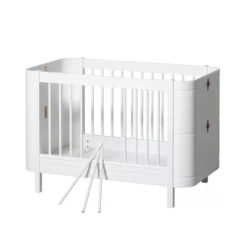 Lit Bébé évolutif 5 En 1 Mini+ Wood - Blanc -Enfant Fournitures Boutique 041426 wood mini blanc oliver furniture 3 1264x1234