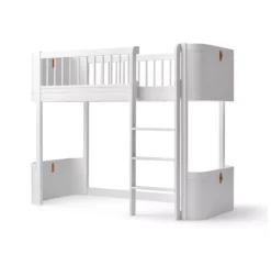 Lit Junior Mezzanine Mi-haut Mini+ Wood - Blanc -Enfant Fournitures Boutique 041448 lit mezzanine junior wood mini blanc oliver furniture 3 1264x1234