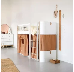 Lit Junior Mezzanine Mi-haut Mini+ Wood - Blanc -Enfant Fournitures Boutique 041448 lit mezzanine junior wood mini blanc oliver furniture 5 1264x1234