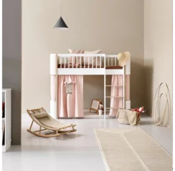 Lit Junior Mezzanine Mi-haut Mini+ Wood - Blanc -Enfant Fournitures Boutique 041448 lit mezzanine junior wood mini blanc oliver furniture 6 1264x1234
