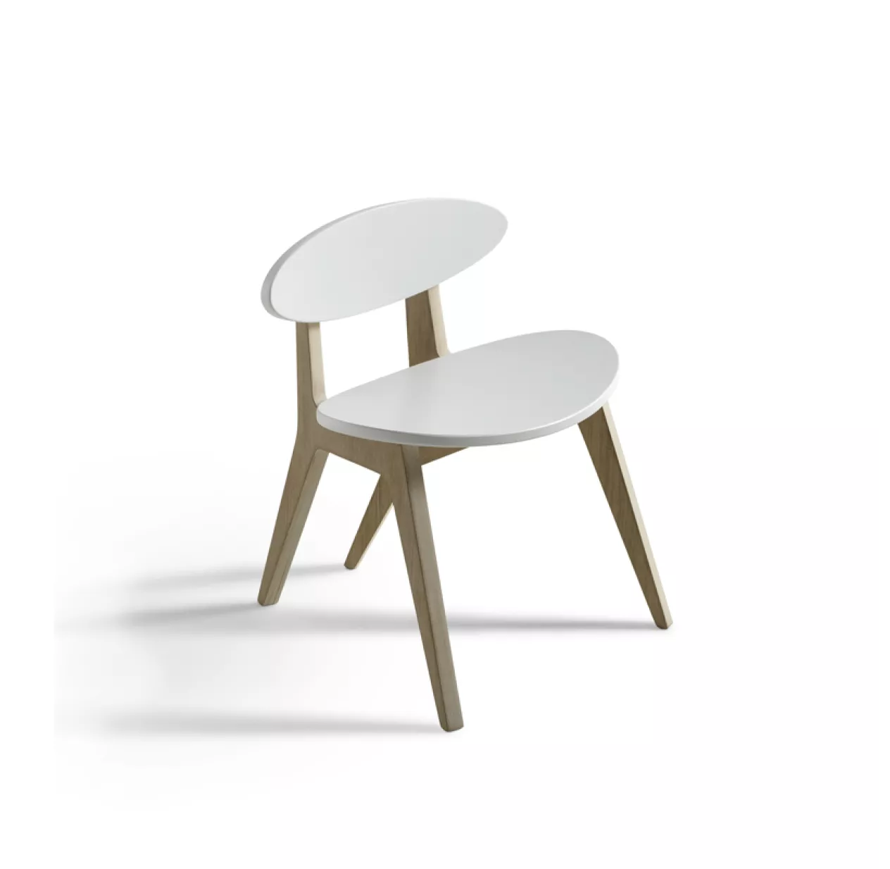 Chaise Enfant PingPong - Blanc/Chêne 3 Chaise Enfant PingPong - Blanc/Chêne