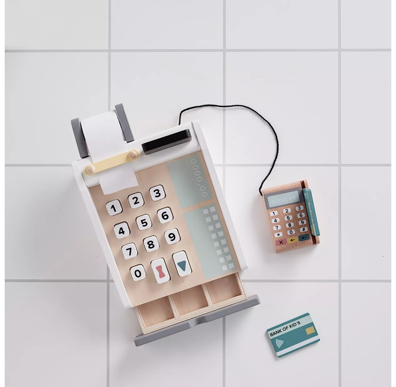 Kid's Concept Caisse Enregistreuse - Blanc 4 Kid's Concept Caisse Enregistreuse - Blanc – Image 2