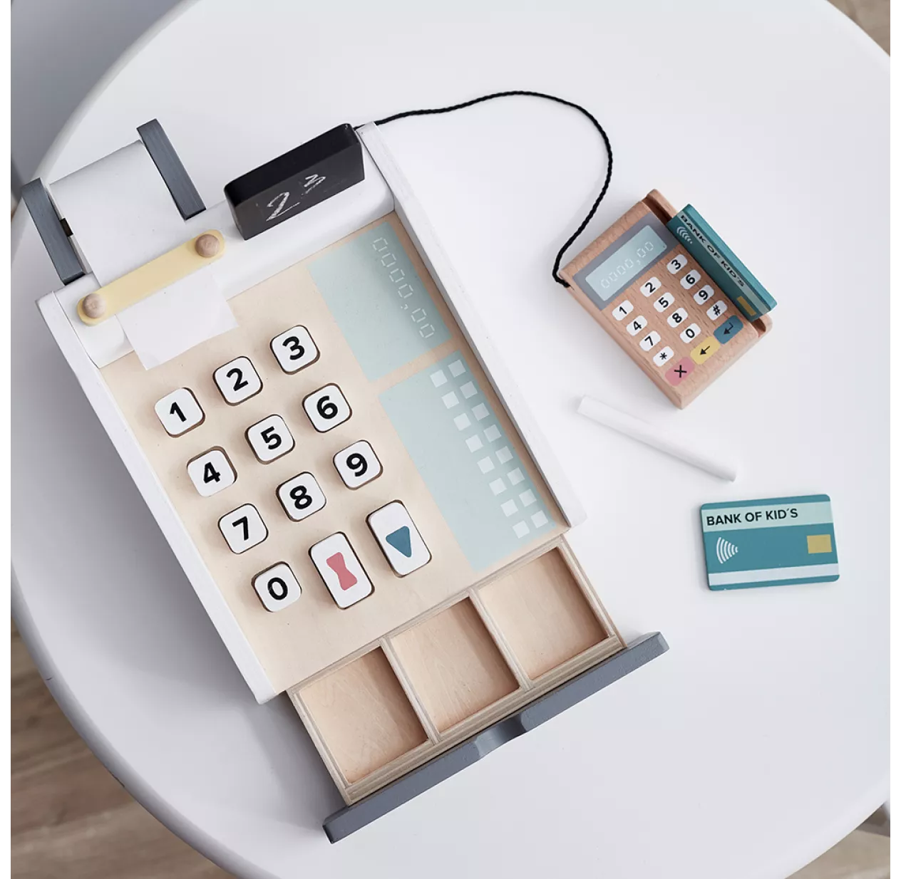 Kid's Concept Caisse Enregistreuse - Blanc 5 Kid's Concept Caisse Enregistreuse - Blanc – Image 3