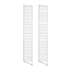 Pack 2 Portants Muraux Au Sol 200 X 30 Cm - Noir