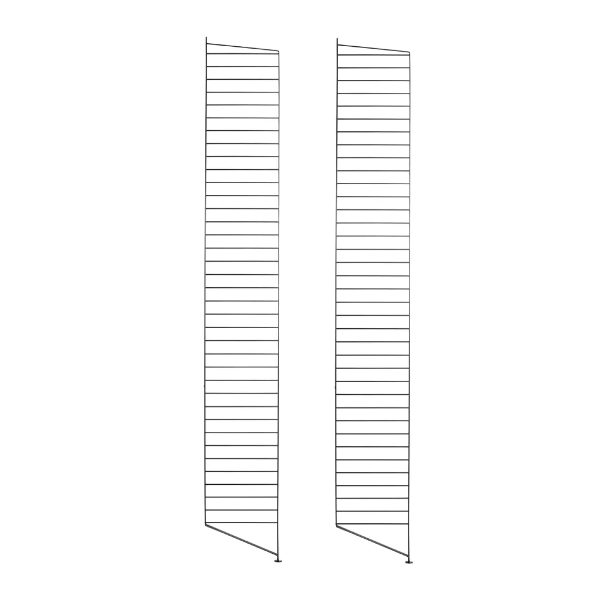 Pack 2 Portants Muraux Au Sol 200 X 30 Cm - Noir 3 Pack 2 Portants Muraux Au Sol 200 X 30 Cm - Noir