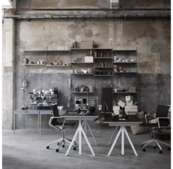 Pack 2 Portants Muraux Au Sol 200 X 30 Cm - Gris 5 Pack 2 Portants Muraux Au Sol 200 X 30 Cm - Gris -Enfant Fournitures Boutique 2 portants muraux 200x30 grey string 2 1264x1234