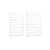 Pack 2 Portants Muraux 50 X 30 Cm - Blanc -Enfant Fournitures Boutique 2 portants muraux 50x30 white string 1 1264x1234