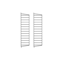 Pack 2 Portants Muraux 75 X 20 Cm - Noir