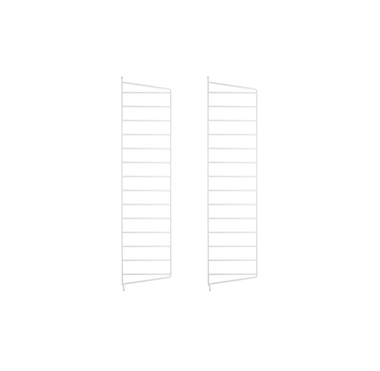 Pack 2 Portants Muraux 75 X 20 Cm - Blanc 3 Pack 2 Portants Muraux 75 X 20 Cm - Blanc