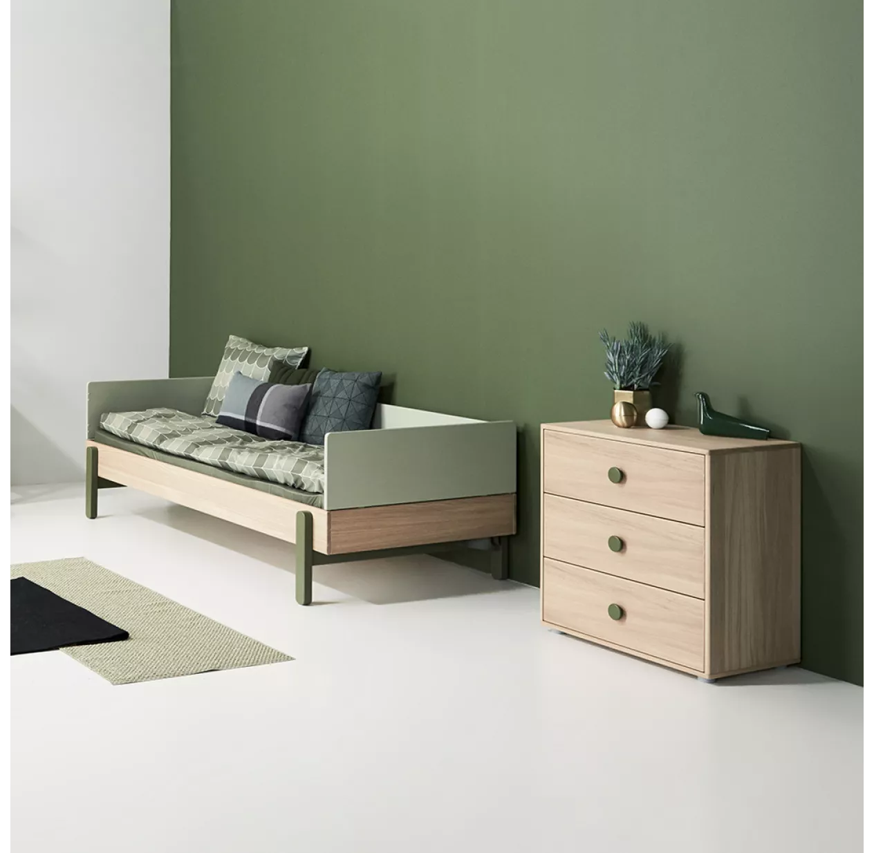 Lit Enfant Canapé Popsicle - Chêne/Kiwi 4 Lit Enfant Canapé Popsicle - Chêne/Kiwi – Image 2