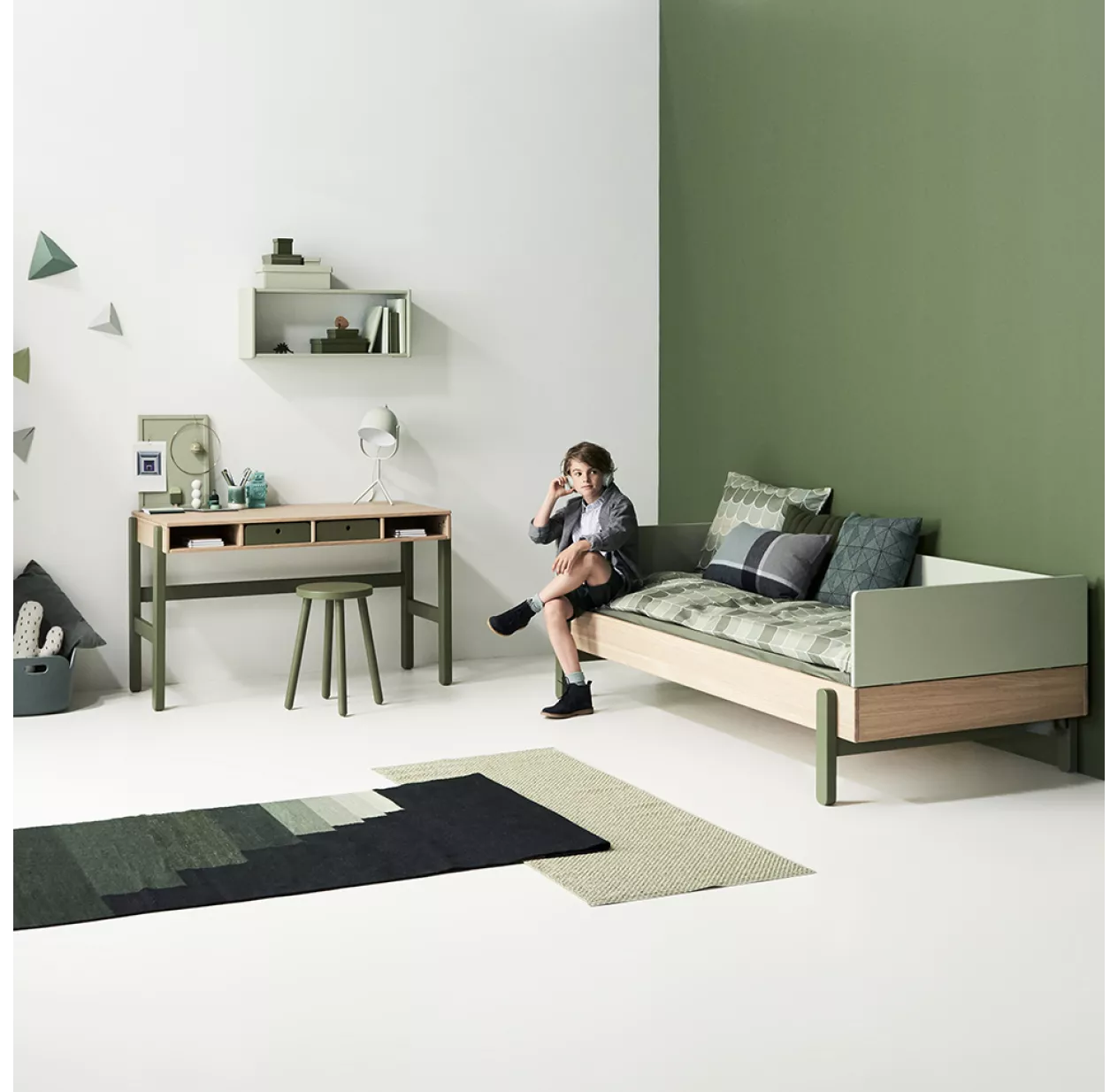 Lit Enfant Canapé Popsicle - Chêne/Kiwi 6 Lit Enfant Canapé Popsicle - Chêne/Kiwi – Image 4