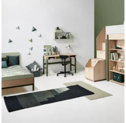 Lit Enfant 120 X 200 Cm Tête De Lit Haute Popsicle - Chêne/Kiwi -Enfant Fournitures Boutique 80 24201 31 lit simple haut 120 kiwi popsicle flexa 3 1264x1234