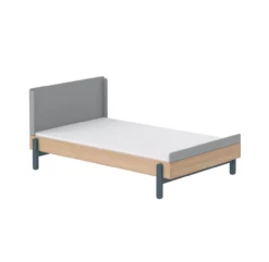 Lit Enfant 120 X 200 Cm Tête De Lit Haute Popsicle - Chêne/Blueberry