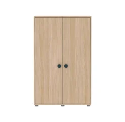 Armoire Basse Popsicle - Chêne/Blueberry