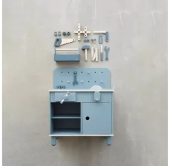 Caisse à Outils Pour établi - Bleu Foncé -Enfant Fournitures Boutique 82 70152 boite a outils bleu flexa play 6 1264x1234