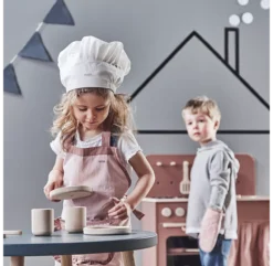 Le Costume Du Chef - Rose Clair -Enfant Fournitures Boutique 83 90224 tablier toque manique rose flexa play 5 1264x1234