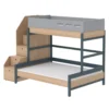Lit Familial Superposé Escalier Popsicle - Chêne/Blueberry -Enfant Fournitures Boutique 90 10764 32 lit familial escalier blueberry popsicle flexa 1 1264x1234