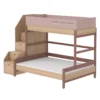 Lit Familial Superposé Escalier Popsicle - Chêne/Cherry -Enfant Fournitures Boutique 90 10764 33 lit familial escalier cherry popsicle flexa 1 1264x1234