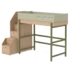 Lit Mezzanine Escalier Popsicle - Chêne/Kiwi -Enfant Fournitures Boutique 90 10766 31 lit mezzanine escalier kiwi popsicle flexa 1 1264x1234