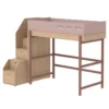 Lit Mezzanine Escalier Popsicle - Chêne/Cherry -Enfant Fournitures Boutique 90 10766 33 lit mezzanine escalier cherry popsicle flexa 1 1264x1234