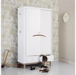 Armoire 2 Portes Wood - Chêne / Blanc -Enfant Fournitures Boutique armoire 2 portes 041351 blanc chene oliver furniture 8 1264x1234