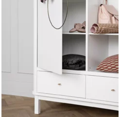 Armoire 2 Portes Wood - Blanc -Enfant Fournitures Boutique armoire 2 portes 041352 blanc oliver furniture 8 1264x1234