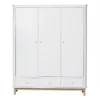 Armoire 3 Portes Wood - Chêne / Blanc -Enfant Fournitures Boutique armoire 3 portes 041353 blanc chene oliver furniture 1 1264x1234