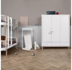 Armoire 3 Portes Wood - Chêne / Blanc -Enfant Fournitures Boutique armoire 3 portes 041353 blanc chene oliver furniture 8 1264x1234