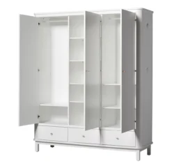 Armoire 3 Portes Wood - Blanc -Enfant Fournitures Boutique armoire 3 portes 041354 blanc oliver furniture 3 1264x1234