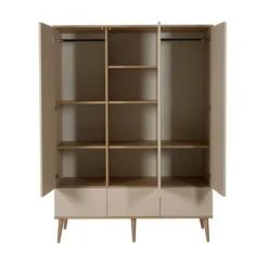 Armoire 3 Portes Flow XL - Argile / Chêne -Enfant Fournitures Boutique armoire 3 portes flow argile chene quax 3 1264x1234