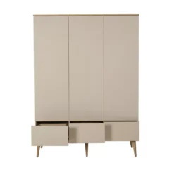 Armoire 3 Portes Flow XL - Argile / Chêne -Enfant Fournitures Boutique armoire 3 portes flow argile chene quax 4 1264x1234