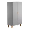 VOX Armoire 2 Portes Lounge - Gris Clair -Enfant Fournitures Boutique armoire lounge grey vox 1 1264x1234