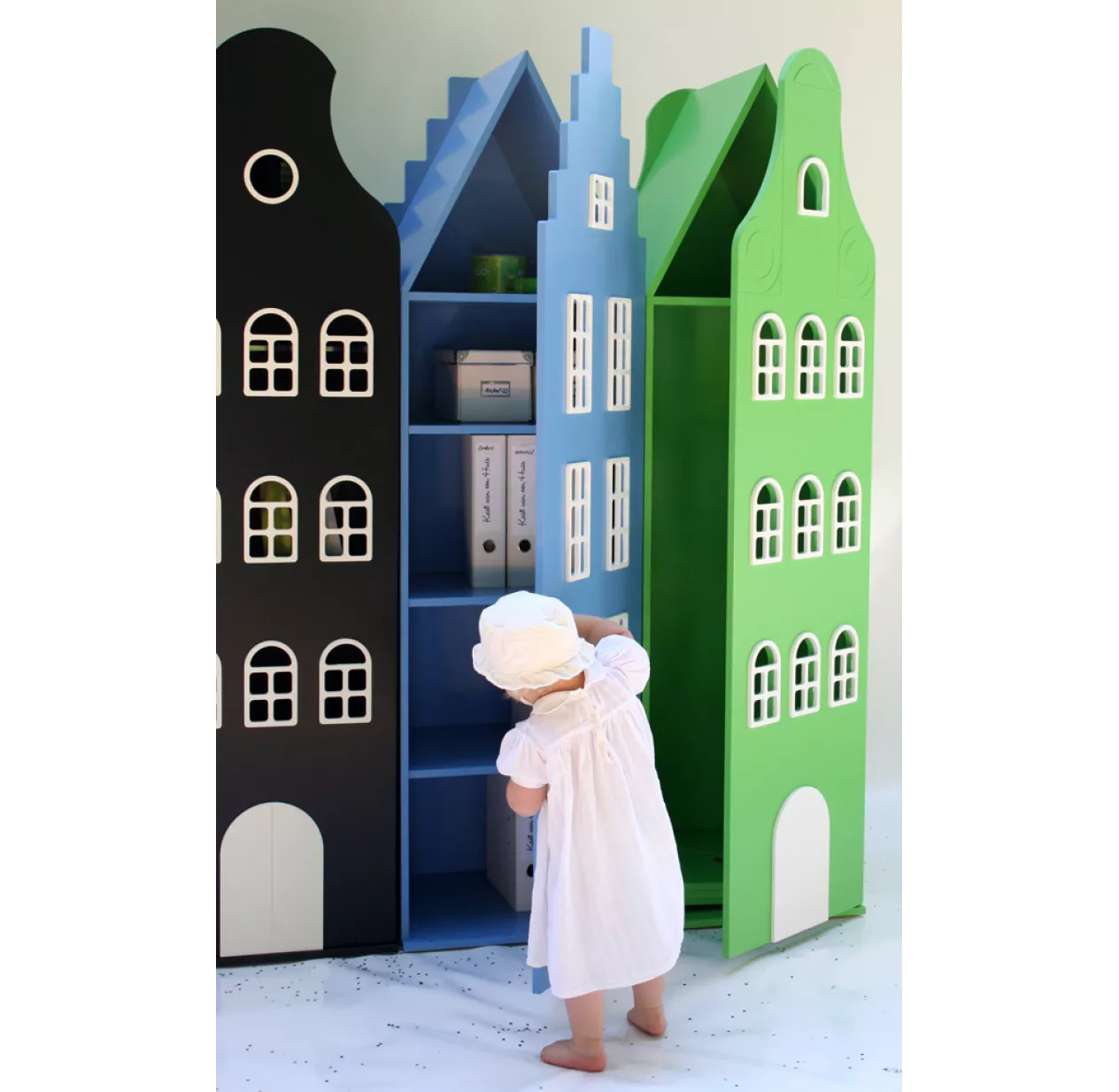 Armoire Maison Amsterdam Cloche - Bleu Nuit 4 Armoire Maison Amsterdam Cloche - Bleu Nuit – Image 2