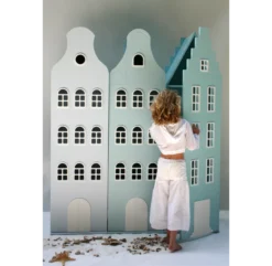 Armoire Maison Amsterdam Cloche - Blanc -Enfant Fournitures Boutique armoire maison amsterdam kast van een huis 3 1264x1234