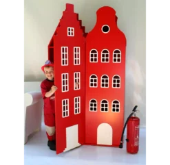 Armoire Maison Amsterdam Cloche - Argent -Enfant Fournitures Boutique armoire maison amsterdam kast van een huis 4 1264x1234 3