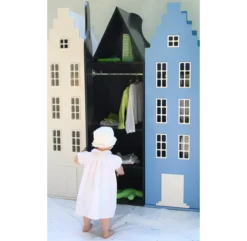 Armoire Maison Amsterdam Escalier - Blanc -Enfant Fournitures Boutique armoire maison amsterdam kast van een huis 1264x1234 2