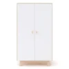 Armoire Merlin - Blanc/Bouleau -Enfant Fournitures Boutique armoire merlin bouleau oeuf nyc 1 1264x1234
