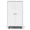Armoire Merlin - Blanc/Noyer -Enfant Fournitures Boutique armoire merlin noyer oeuf nyc 1 1264x1234