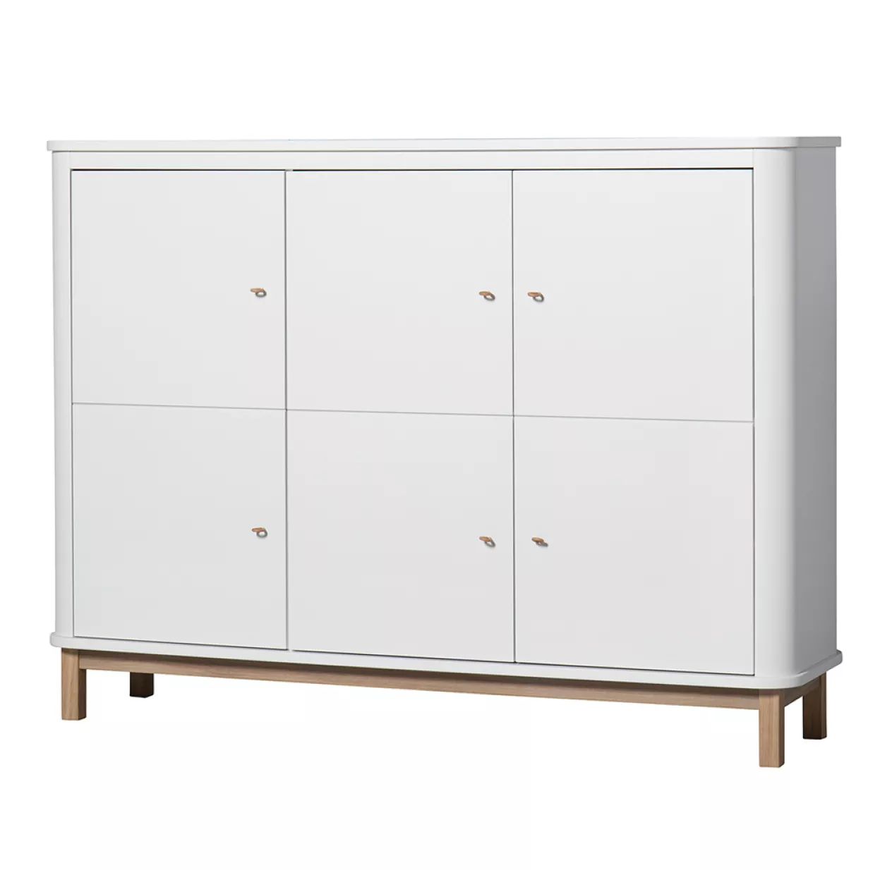 Armoire Multi-rangement Wood - Chêne / Blanc 4 Armoire Multi-rangement Wood - Chêne / Blanc – Image 2