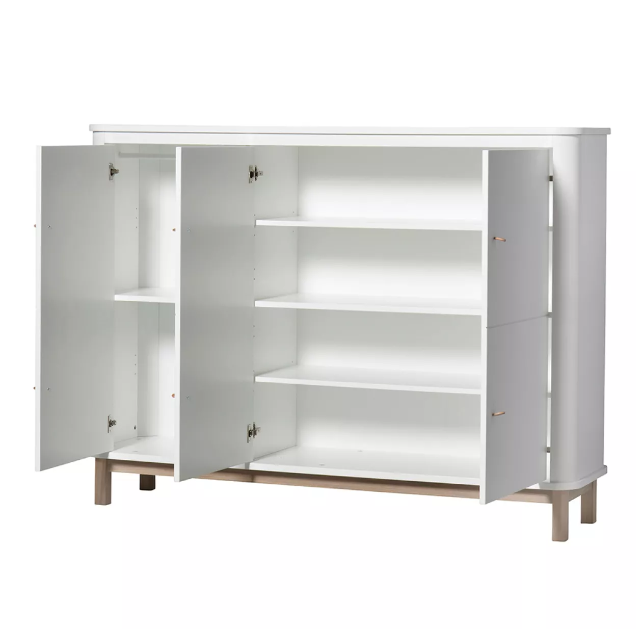 Armoire Multi-rangement Wood - Chêne / Blanc 5 Armoire Multi-rangement Wood - Chêne / Blanc – Image 3