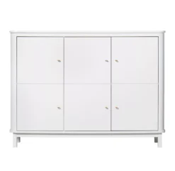 Armoire Multi-rangement Wood - Blanc