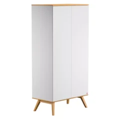 VOX Armoire 2 Portes Nature - Blanc