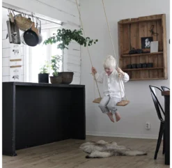 Balançoire En Chêne - Beige -Enfant Fournitures Boutique balancoire beige chene lillagunga 10 1264x1234