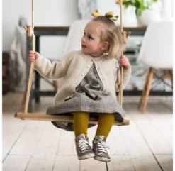 Balançoire En Chêne - Beige -Enfant Fournitures Boutique balancoire beige chene lillagunga 7 1264x1234