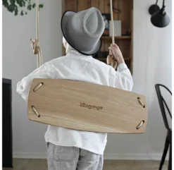 Balançoire En Chêne - Beige -Enfant Fournitures Boutique balancoire beige chene lillagunga 9 1264x1234