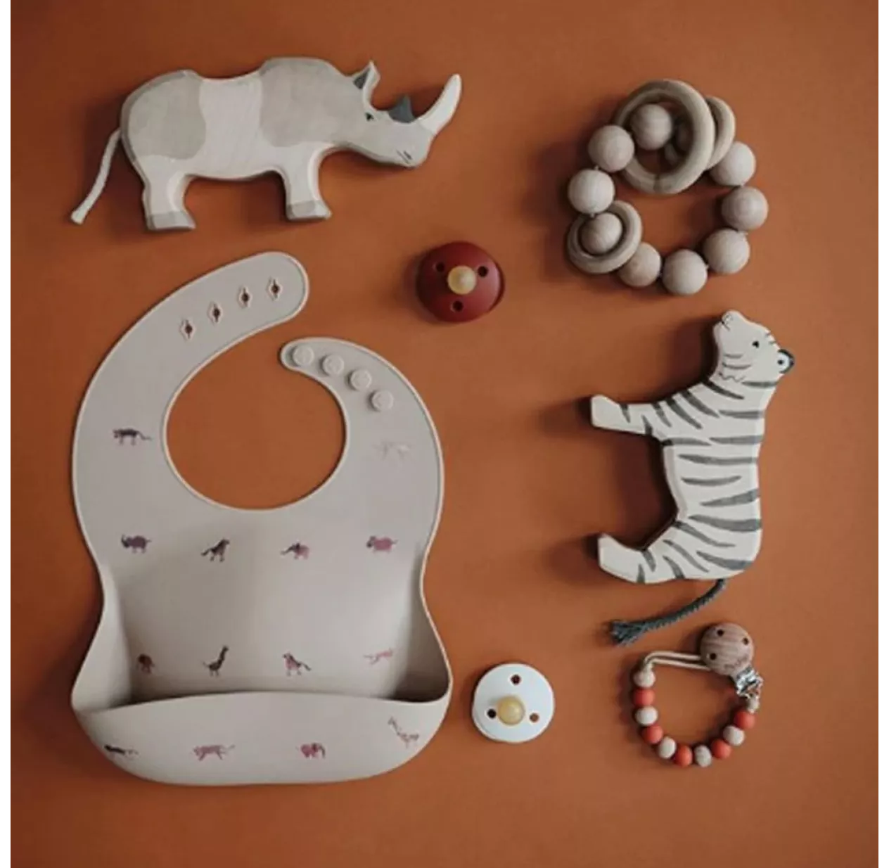 Mushie Bavoir En Silicone Safari 3 Mushie Bavoir En Silicone Safari – Image 2